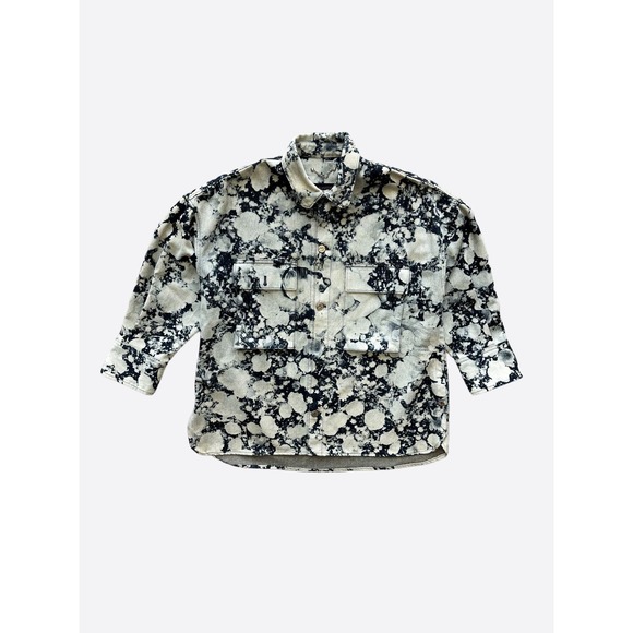 Louis Vuitton Blue & White Poppies Denim Shirt